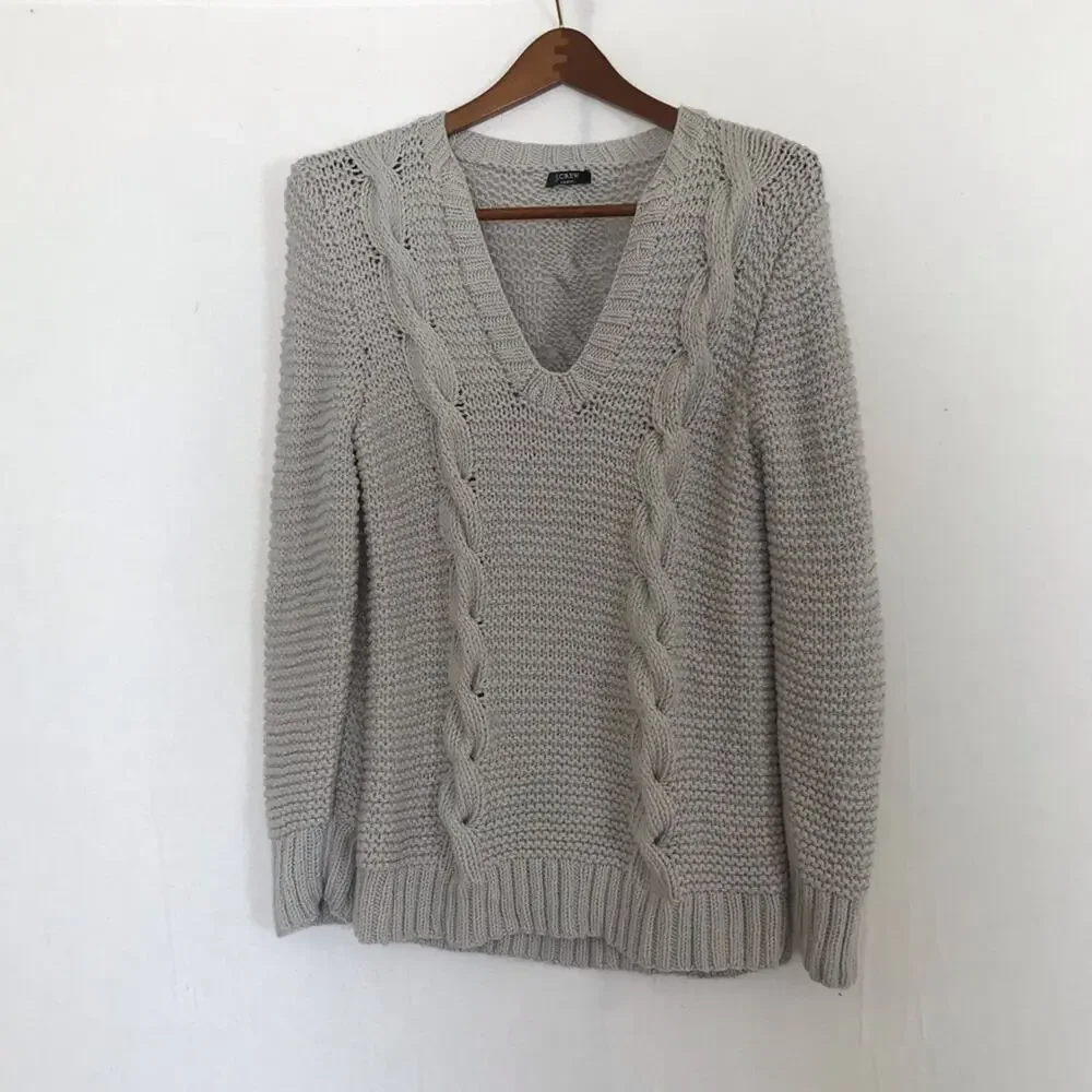 J. Crew chunky‎ handknit sweater M